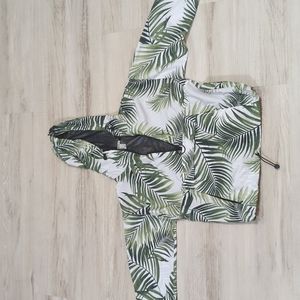 Green Palm Tree Design Women's Jacket - Size Small NWOT